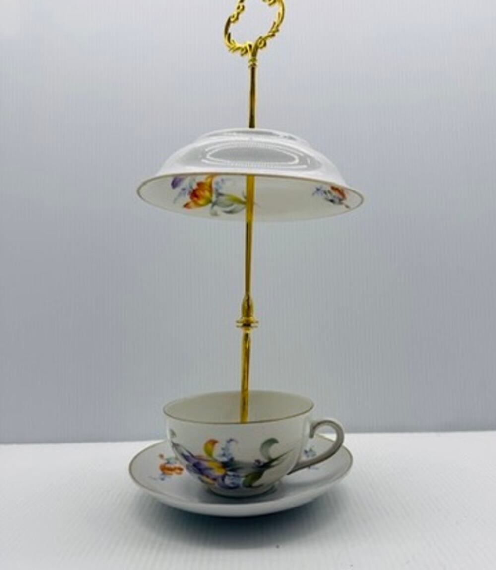Vintage Teacup Bird Feeder Handmade Garden Decor